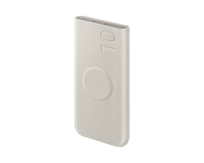 Powerbank EB-U2510XUE Samsung Bezdrátová 2x USB-C 25W 10000mAh Beige - náhled 2