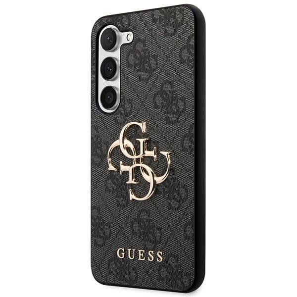 Guess PU 4G Metal Logo Zadní Kryt pro Samsung Galaxy A55 5G Grey - náhled 2