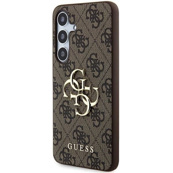 Guess PU 4G Metal Logo Zadní Kryt pro Samsung Galaxy A55 5G Brown - náhled 2