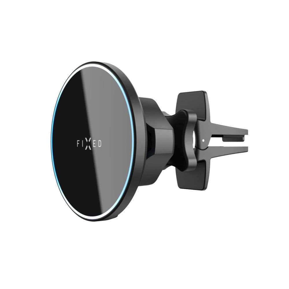 Držák s bezdrátovým nabíjením FIXED MagRound s podporou uchycení MagSafe, 15W, černý - náhled 2