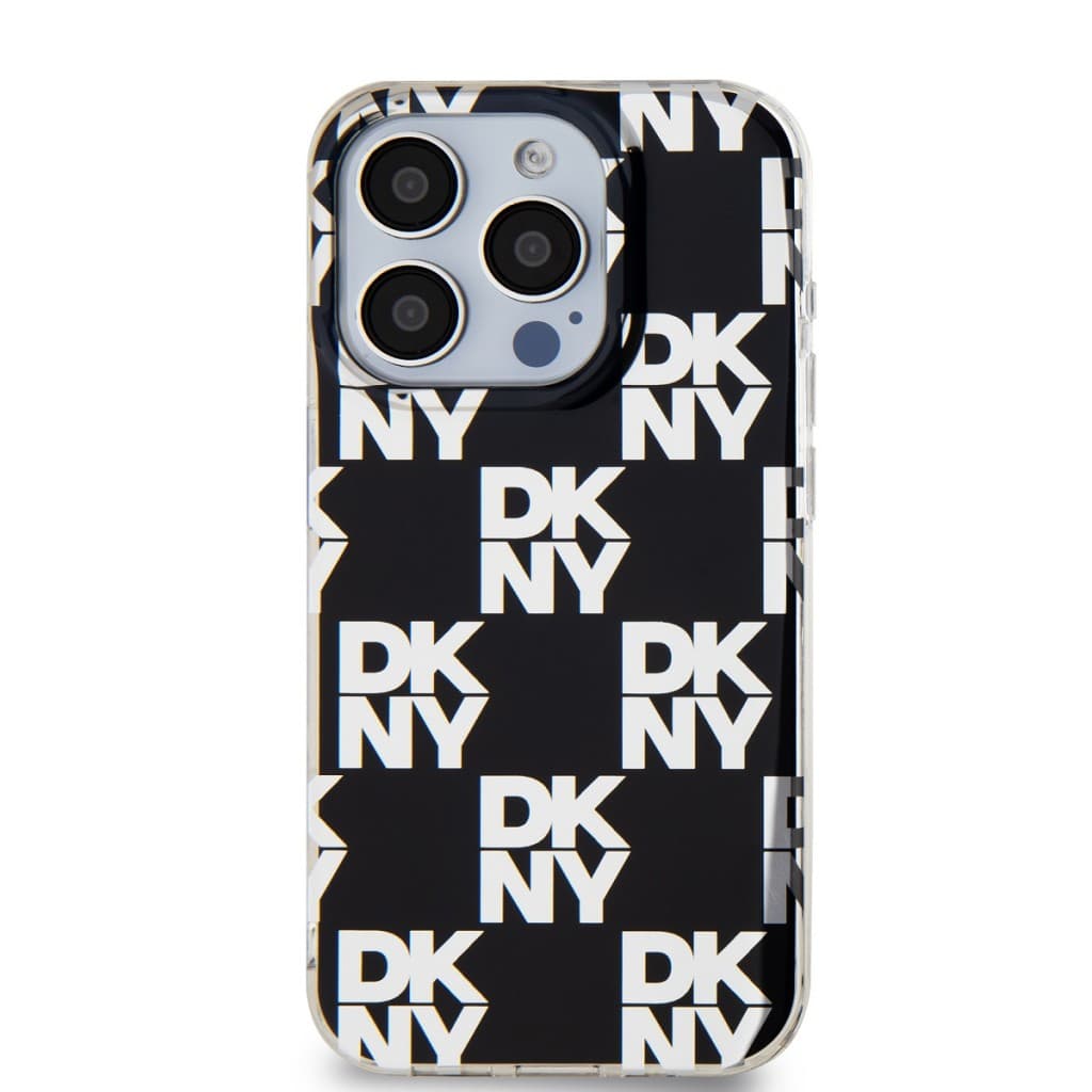 Zadní Kryt DKNY PC/TPU Checkered Pattern pro iPhone 14 Pro Max černý - náhled 2