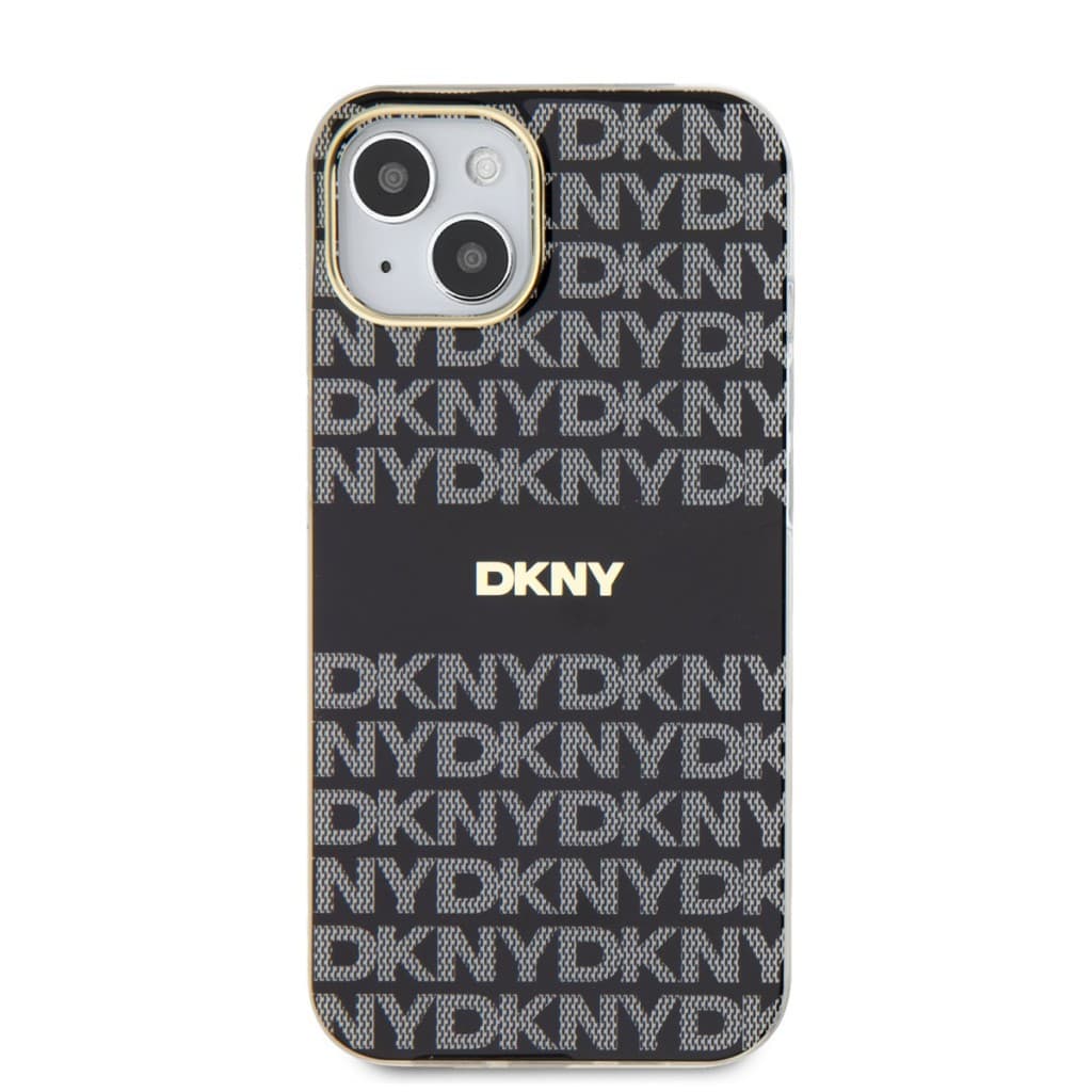Zadní Kryt DKNY PC/TPU Repeat Pattern Tonal Stripe Magsafe pro iPhone 13 černý - náhled 2