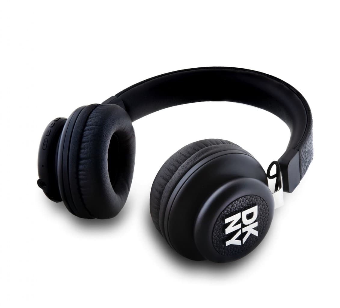 Sluchátka DKNY PU Leather Stack Logo Bluetooth Stereo Headphone Black - náhled 2