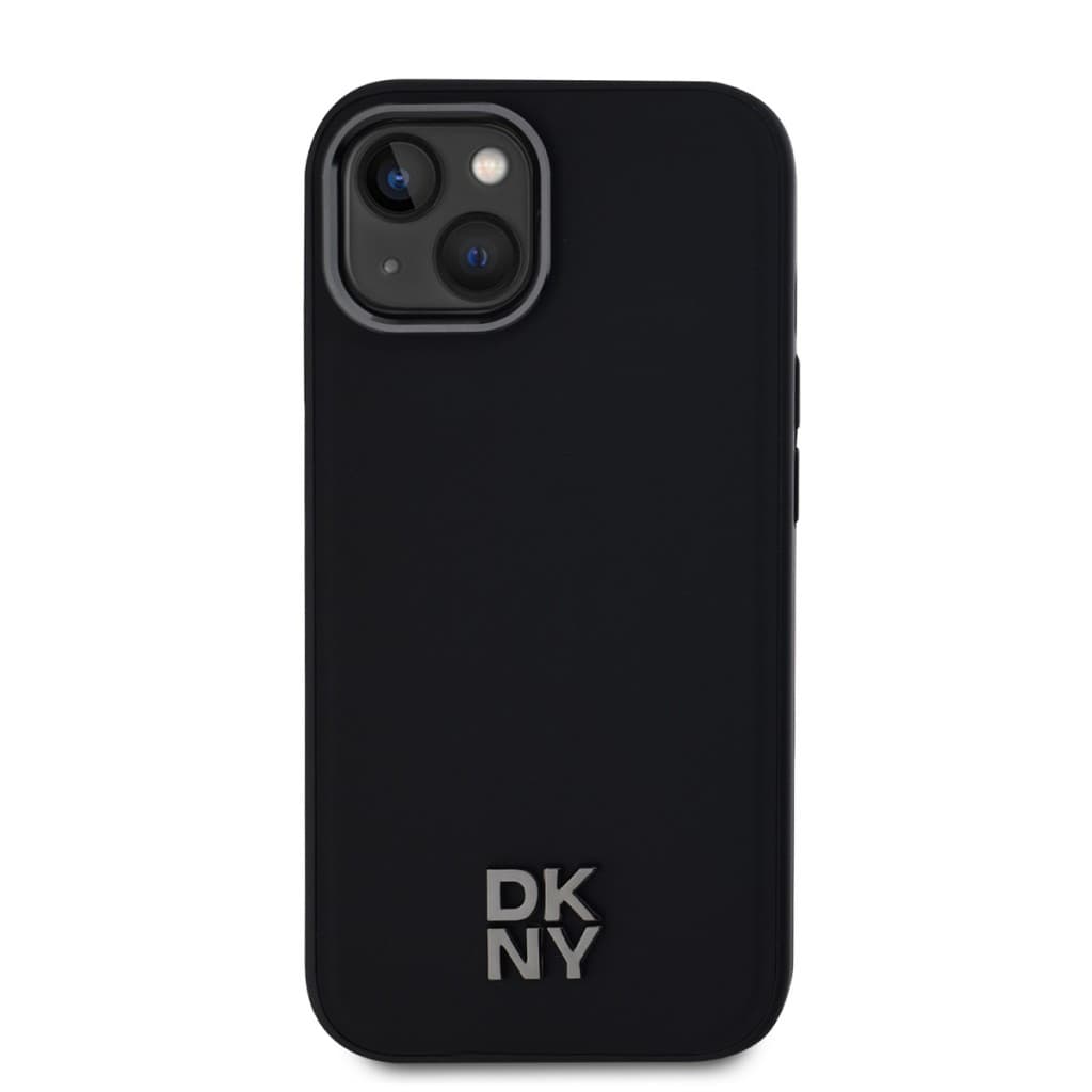 Zadní Kryt DKNY PU Leather Stack Logo Magsafe pro iPhone 15 černý - náhled 2