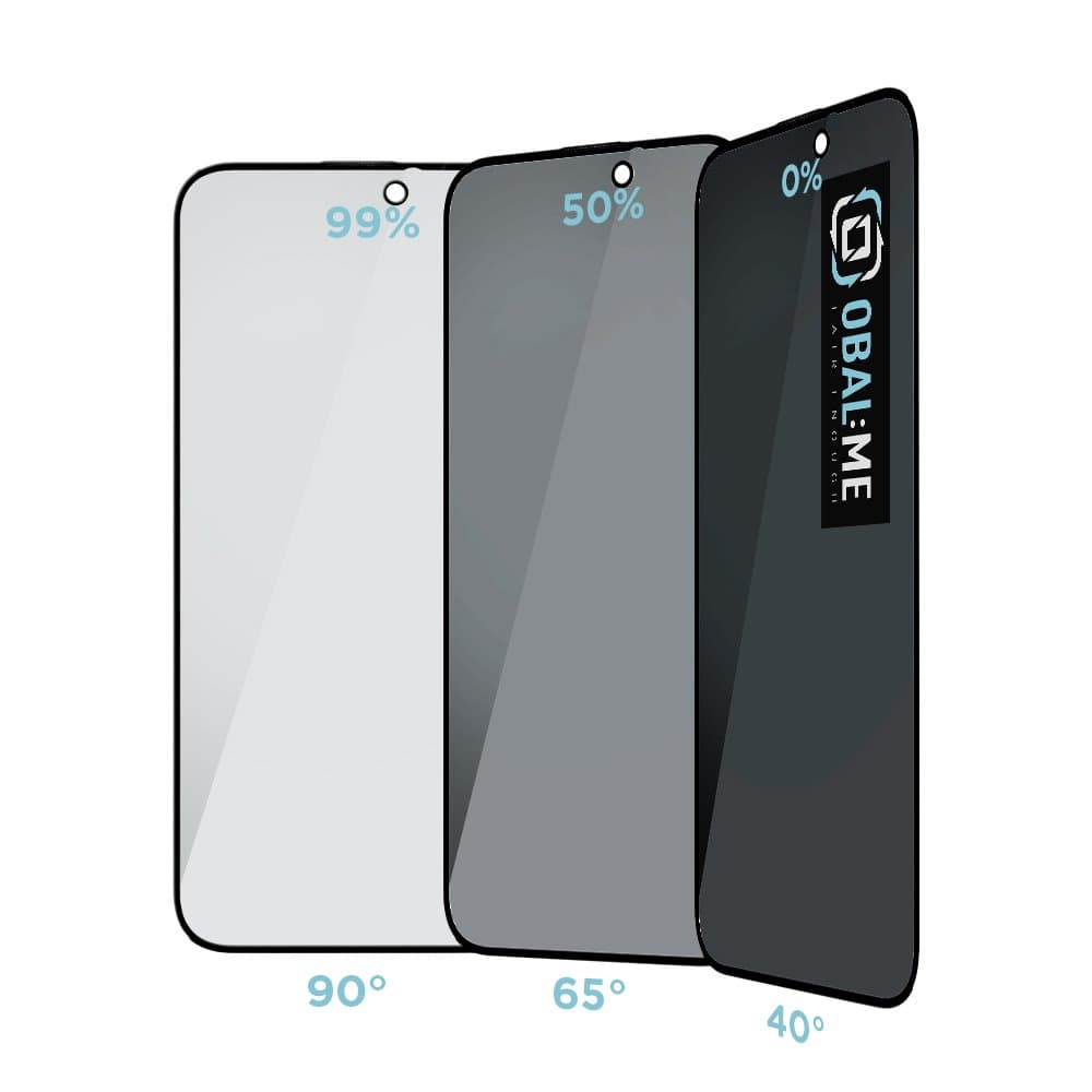 OBAL:ME Privacy 5D Tvrzené Sklo pro Apple iPhone 15 Black - náhled 2