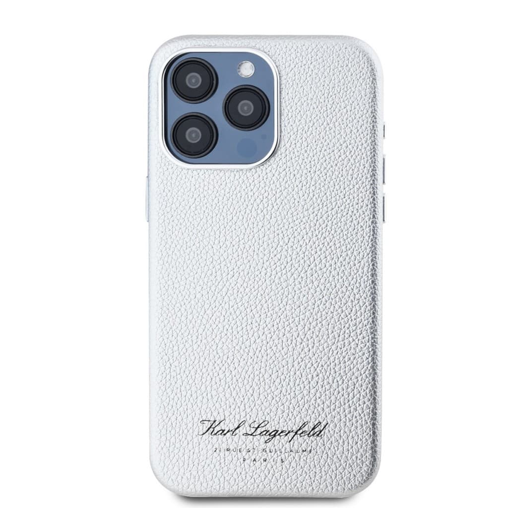 Zadní kryt Karl Lagerfeld Grained PU Hotel RSG pro iPhone 15 Pro Max Grey - náhled 2