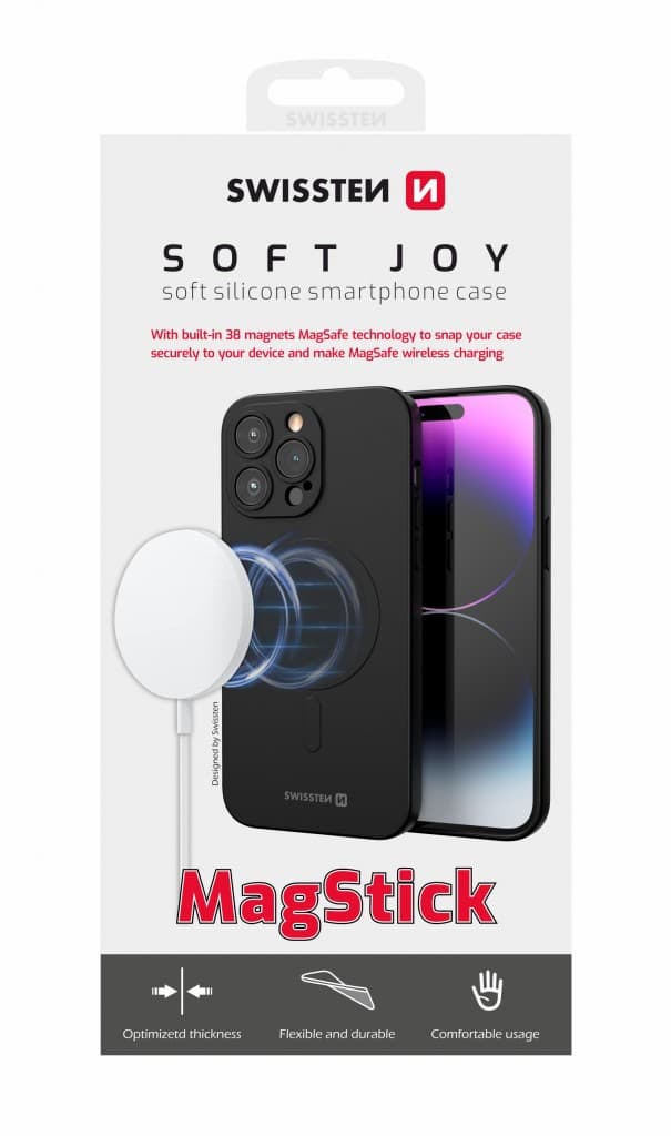 Zadní kryt Swissten Soft Joy Magstick pro iPhone 16 Plus černý - náhled 2