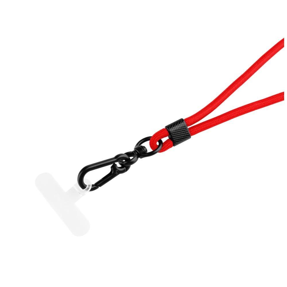 Univerzální šňůrka FIXED NeckUni pro telefony, červená - náhled 2