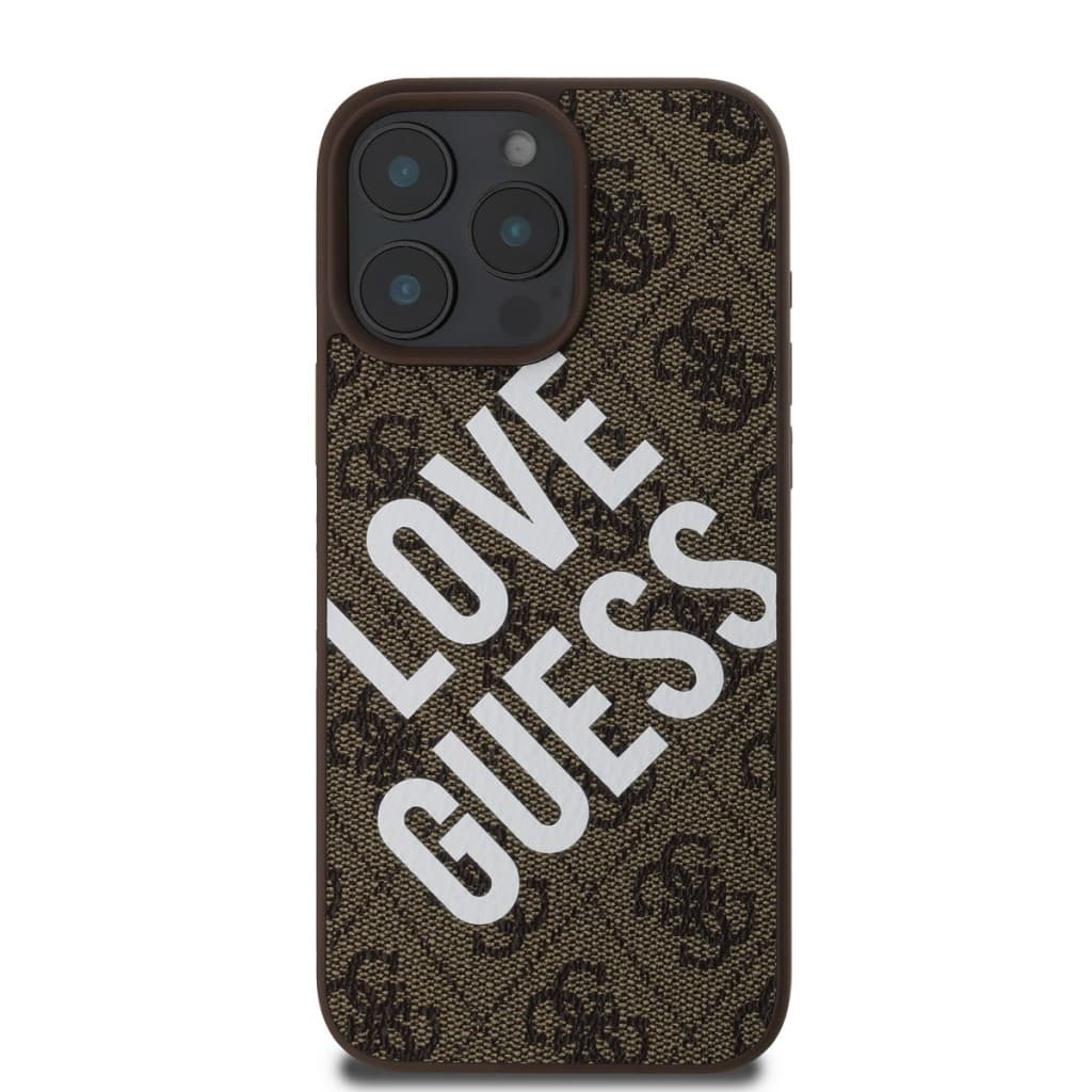 Zadní kryt Guess PU Leather 4G Big Love Logo MagSafe pro iPhone 16 Pro Max Brown - náhled 2