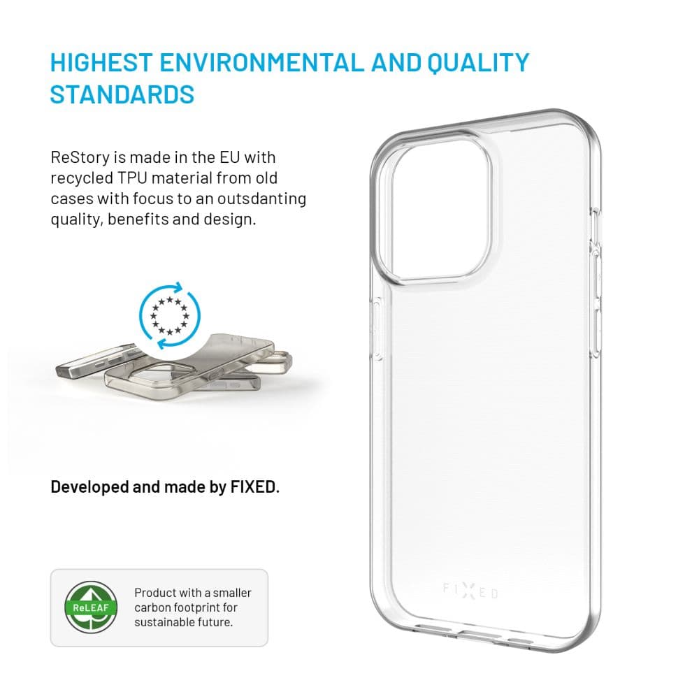 TPU gelový kryt FIXED ReStory pro Apple iPhone 16 Pro Max, čirý - náhled 2