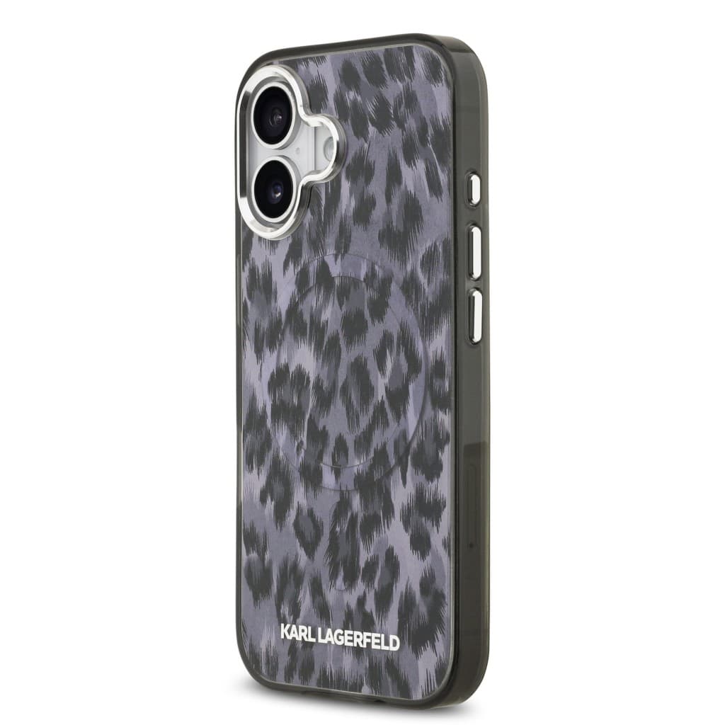 Zadní kryt Karl Lagerfeld IML Leopard MagSafe pro iPhone 17 Grey - náhled 2