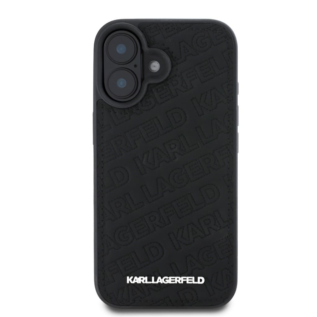 Zadní kryt Karl Lagerfeld PU Quilted Pattern pro iPhone 16 Black - náhled 2