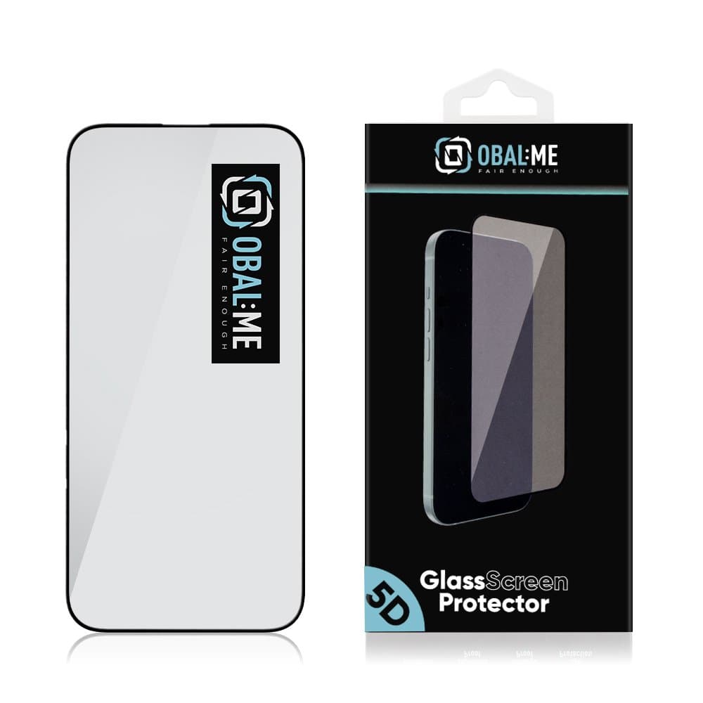 Tvrzené sklo OBAL:ME 5D pro iPhone 16 Pro černé - náhled 2