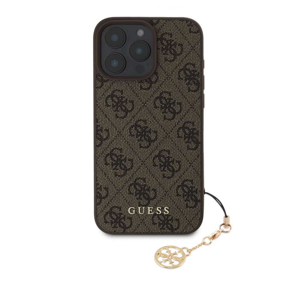 Zadní kryt Guess 4G Charm pro iPhone 16 Pro Max Tone on Tone Brown - náhled 2