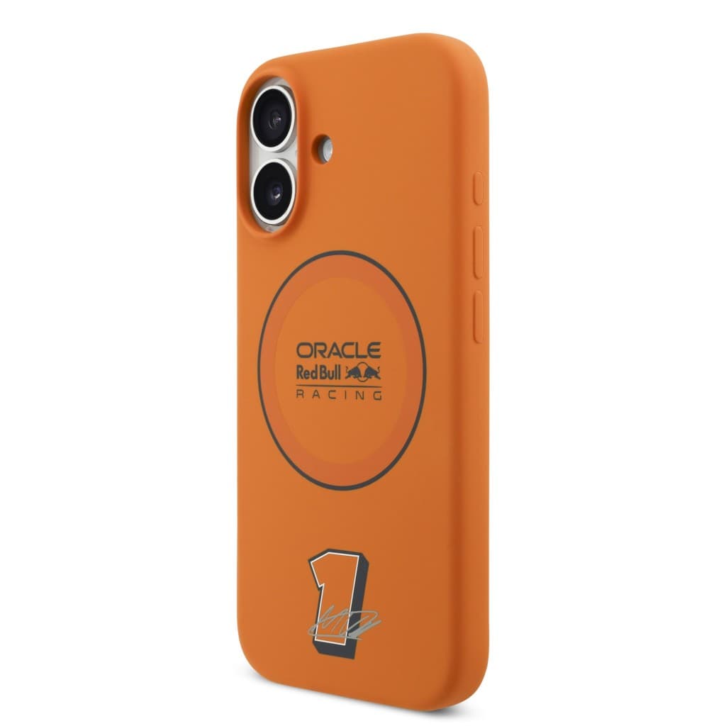 Zadní kryt Red Bull Silicone Blue Ring MagSafe pro iPhone 17 Orange - náhled 2