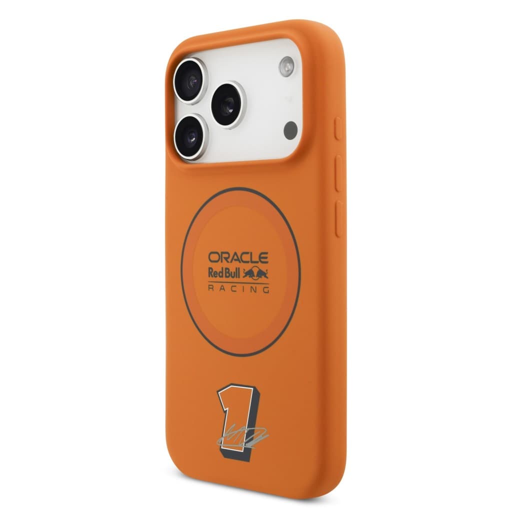 Zadní kryt Red Bull Silicone Blue Ring MagSafe pro iPhone 17 Pro Orange - náhled 2