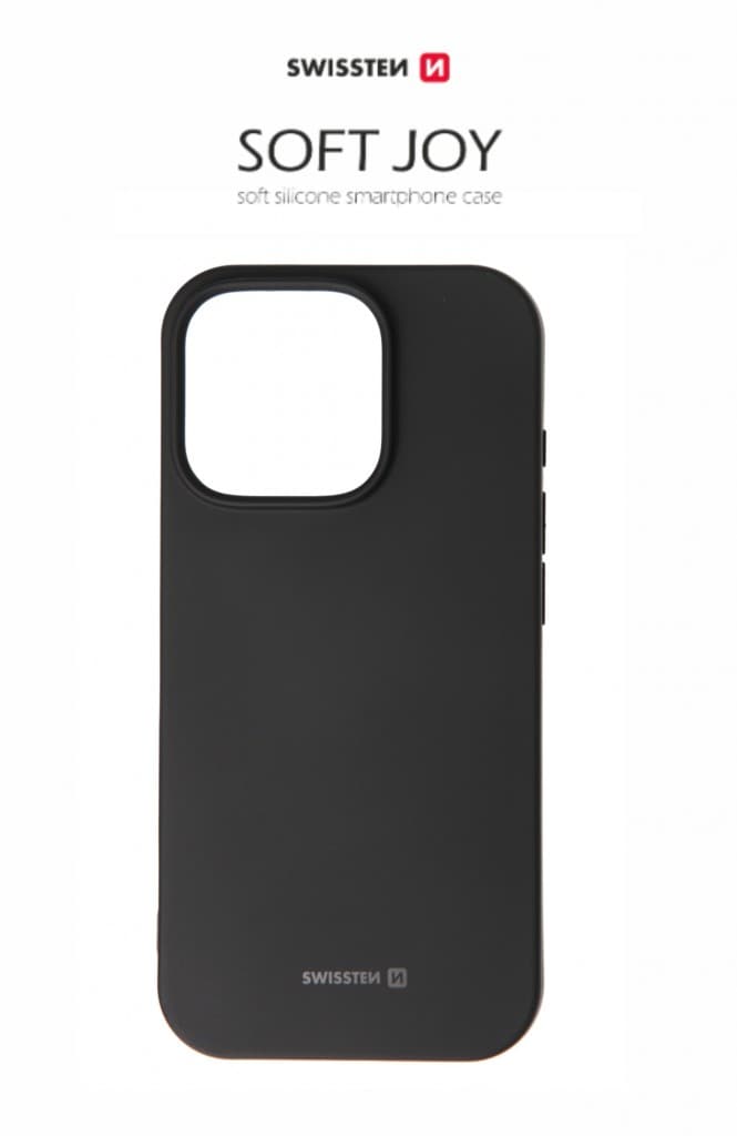 Zadní kryt Swissten Soft Joy pro iPhone 16 Pro Max černý - náhled 2