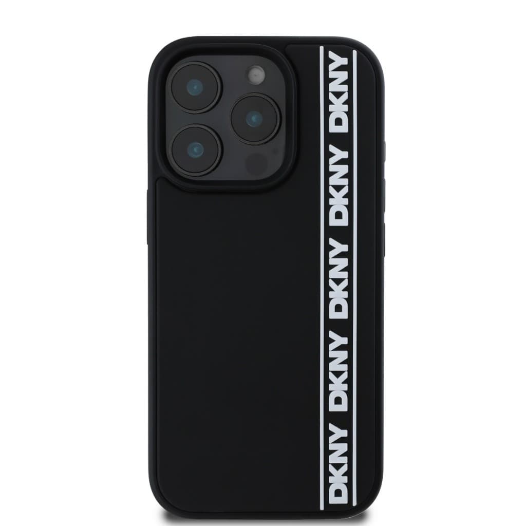 Zadní kryt DKNY 3D Rubber Repeat Logo Line pro iPhone 16 Pro Max Black - náhled 2