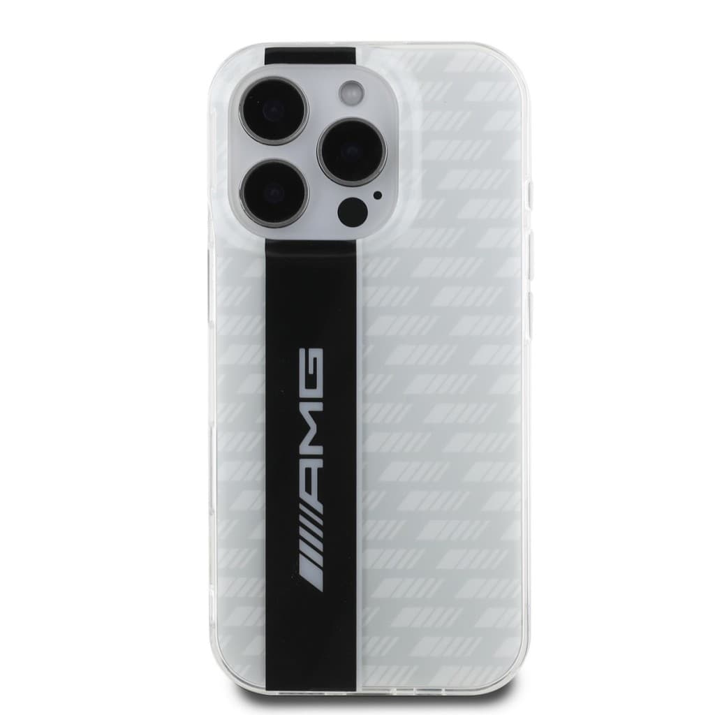 Zadní kryt AMG Carbon Pattern pro iPhone 16 Pro Max White - náhled 2