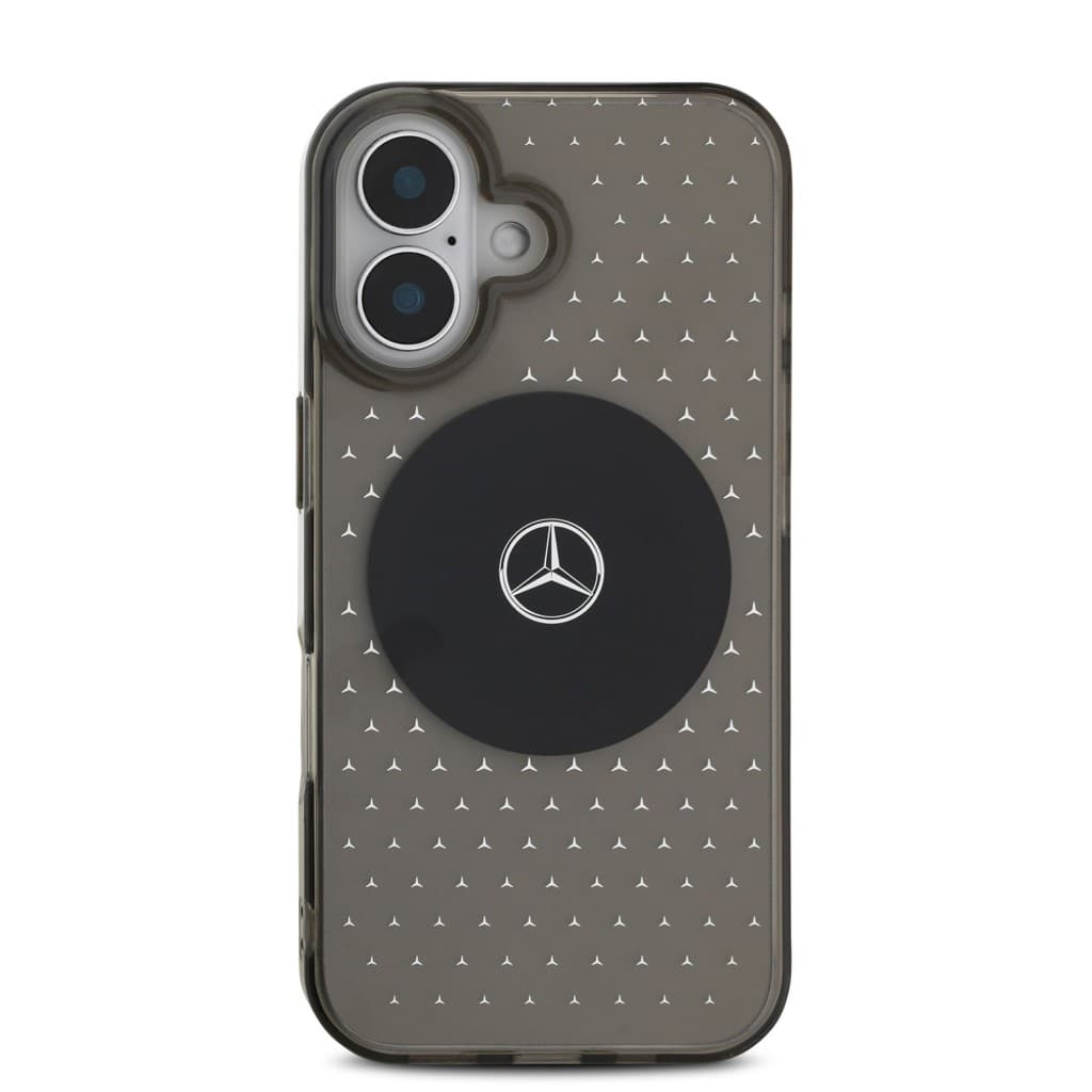 Zadní kryt Mercedes PC-TPU Star Pattern MagSafe pro iPhone 16 Plus Black - náhled 2