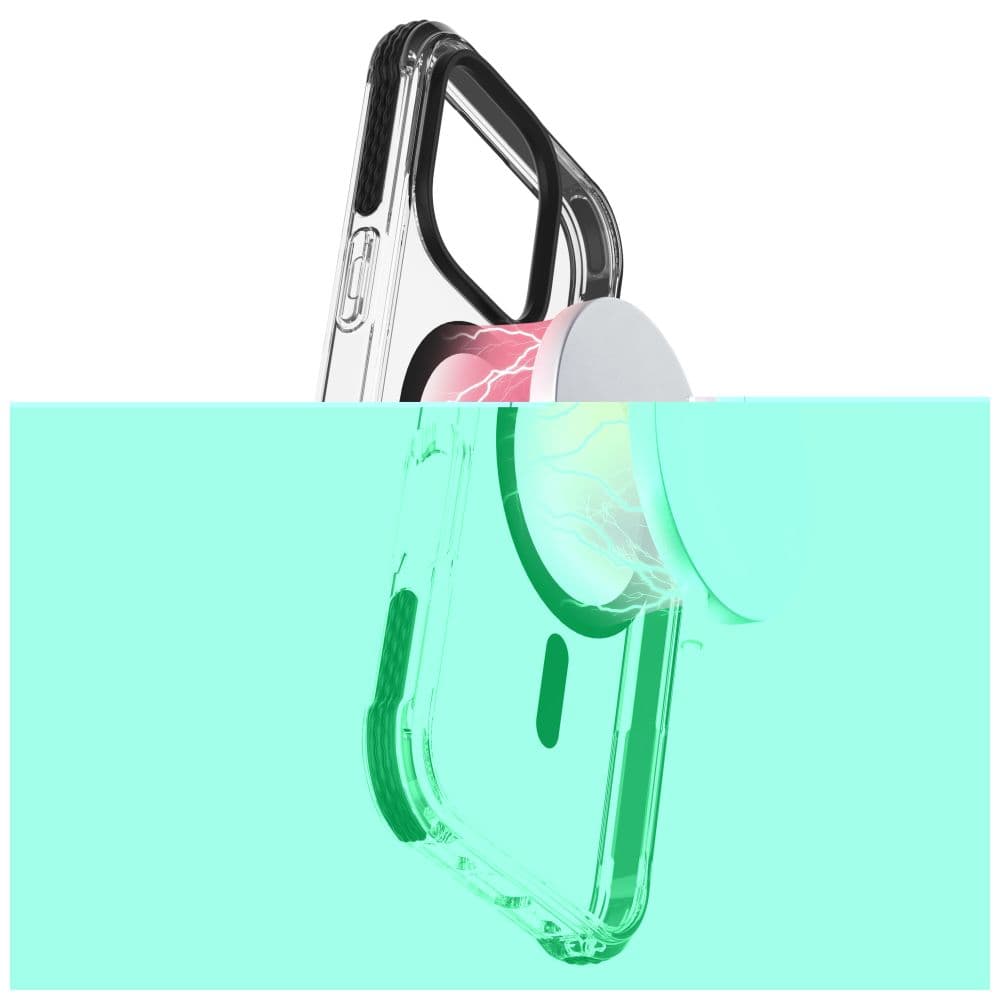 Ochranný kryt Cellularline Tetra Force Strong Guard Mag s podporou Magsafe pro Apple iPhone 16 Pro, transparentní - náhled 2