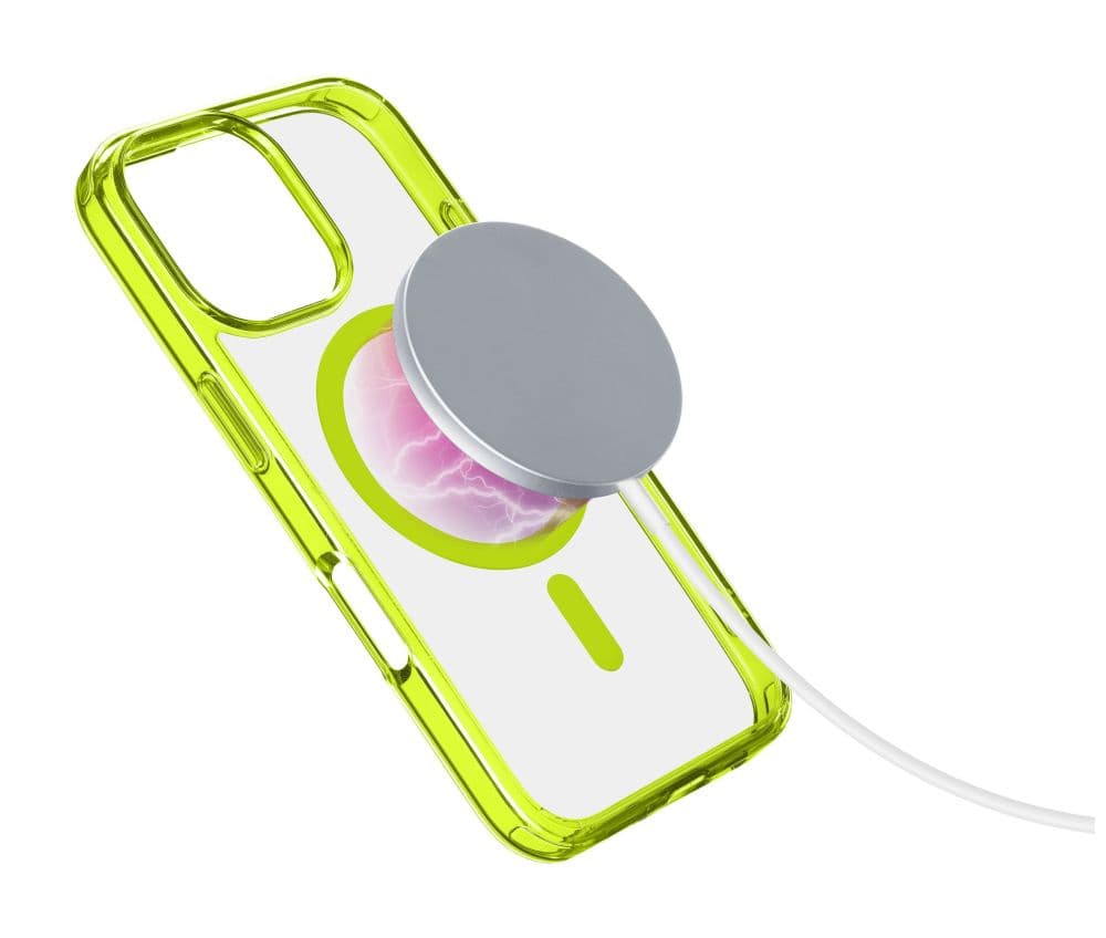 Zadní kryt Cellularline Iconic Mag s podporou Magsafe pro Apple iPhone 16 Pro Max, čirý / modrý - náhled 2