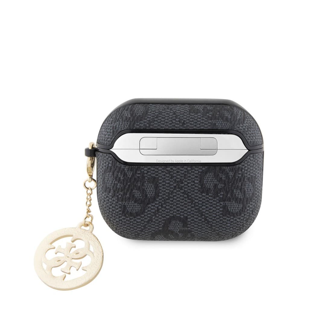 Pouzdro Guess 4G Script PC/PU Charm pro AirPods 3 Black - náhled 2
