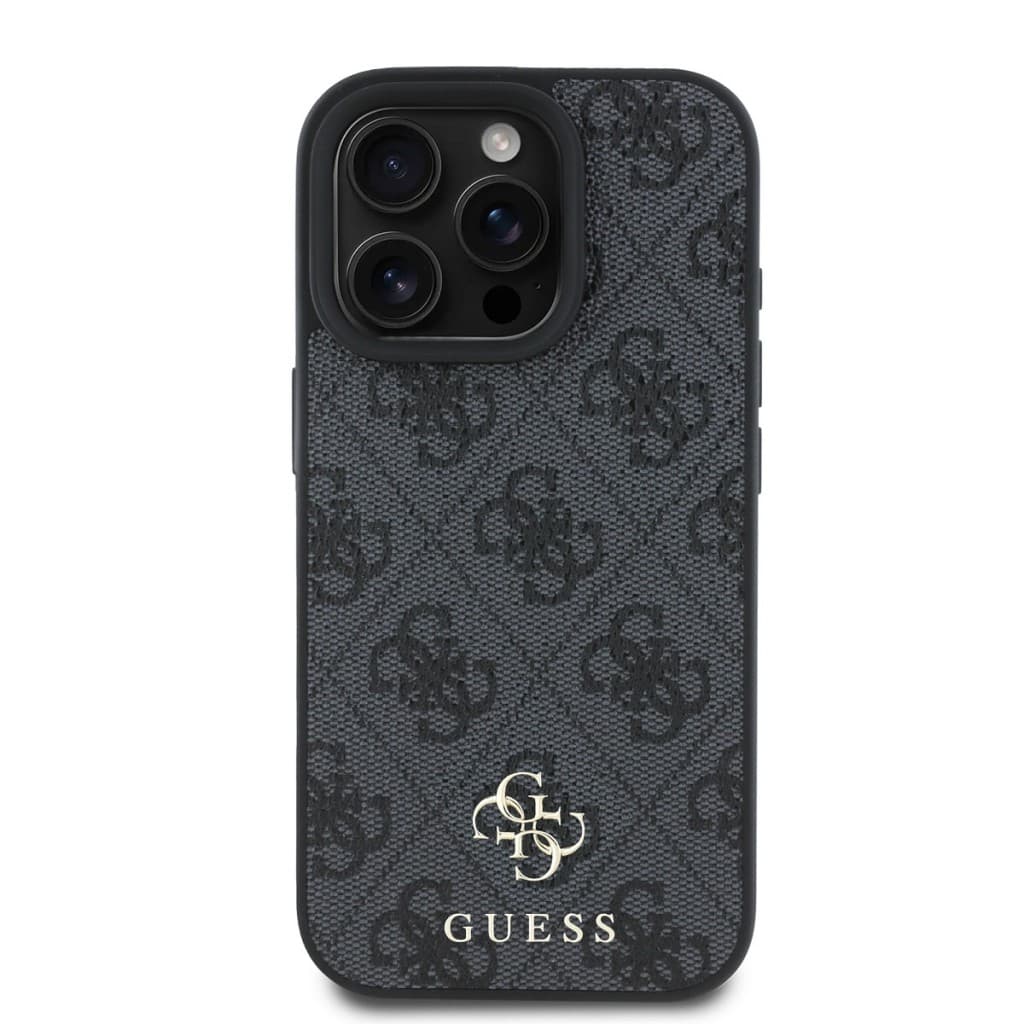 Zadní kryt Guess PU 4G Small Metal Logo MagSafe pro iPhone 16 Pro Max Grey - náhled 2
