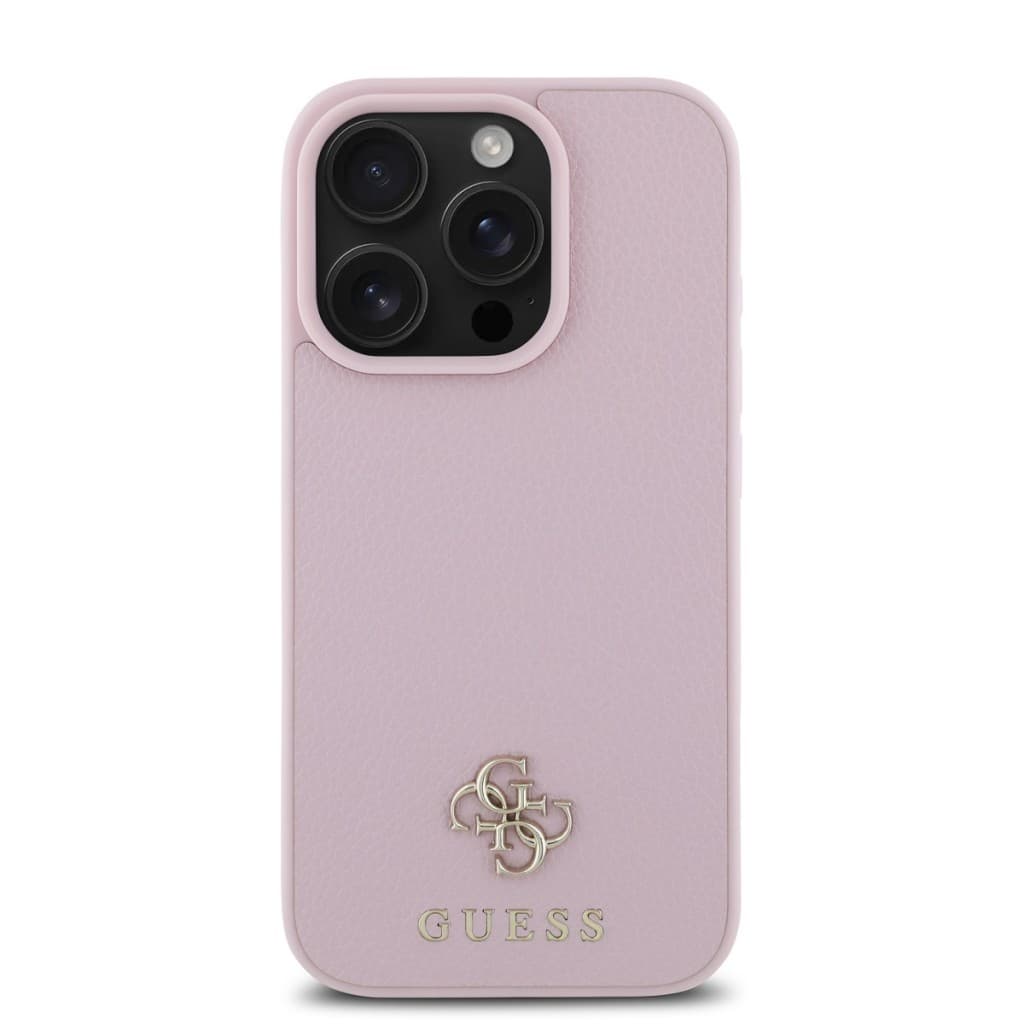 Zadní kryt Guess PU Grained 4G Small Metal Logo MagSafe pro iPhone 16 Pro Max Pink - náhled 2