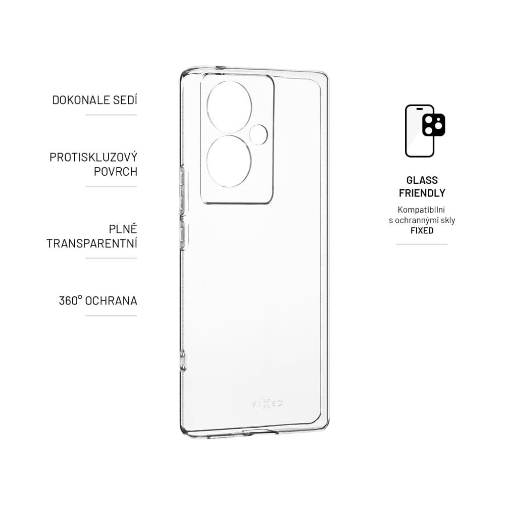 TPU gelový kryt FIXED Story pro Vivo V29 lite 5G, čirý - náhled 2