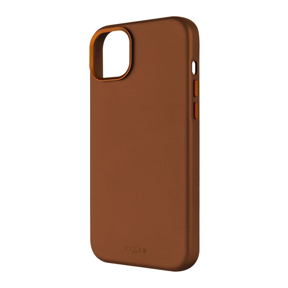 Kožený zadní kryt FIXED MagLeather s podporou MagSafe pro Samsung Galaxy S25, hnědý - náhled 2