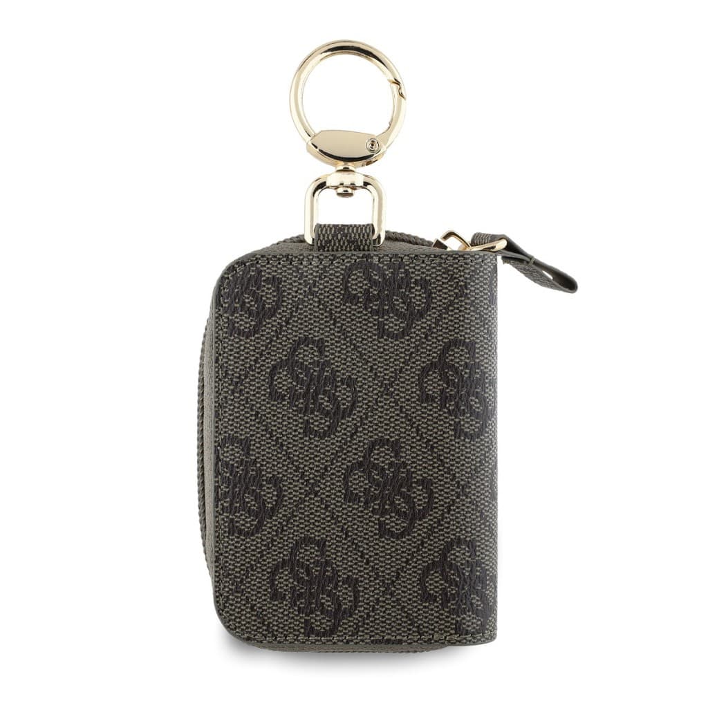 Klíčenka Guess PU 4G Script Logo Brown - náhled 2