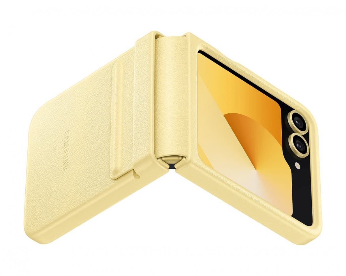 Zadní kryt EF-VF741PYE Samsung KindSuit pro Galaxy Z Flip 6 Yellow - náhled 2