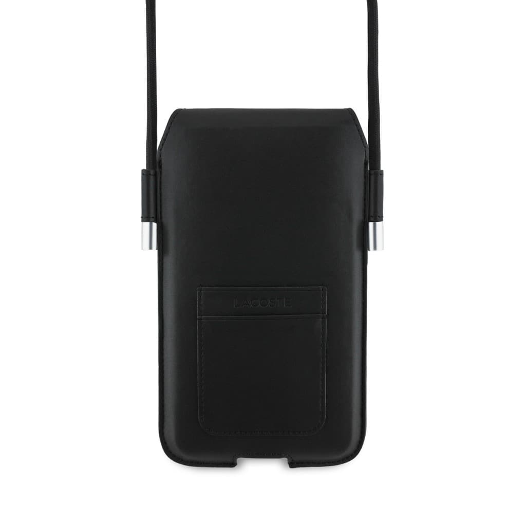 Kabelka na mobil Lacoste PVC Blend Monogram XL černá - náhled 2