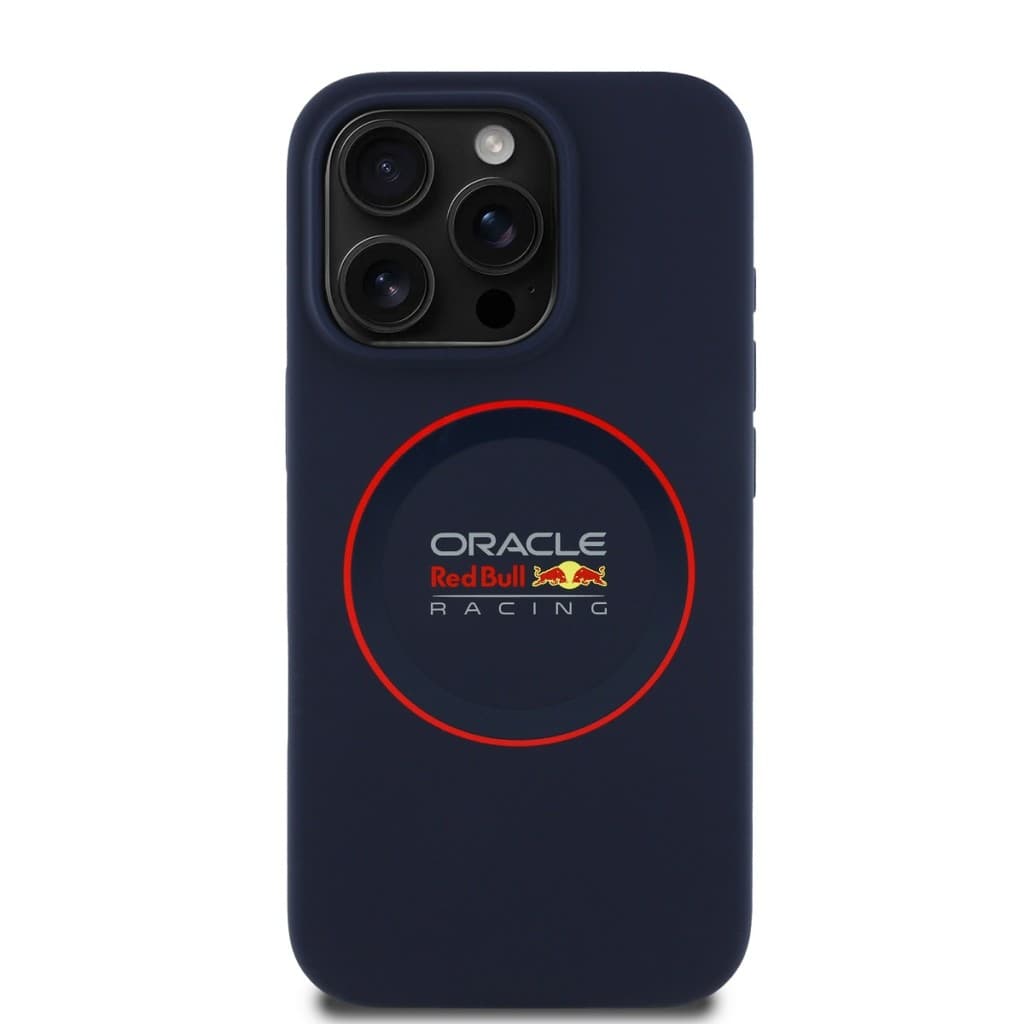 Zadní kryt Red Bull Silicone Red Ring MagSafe pro iPhone 15 Pro Navy - náhled 2