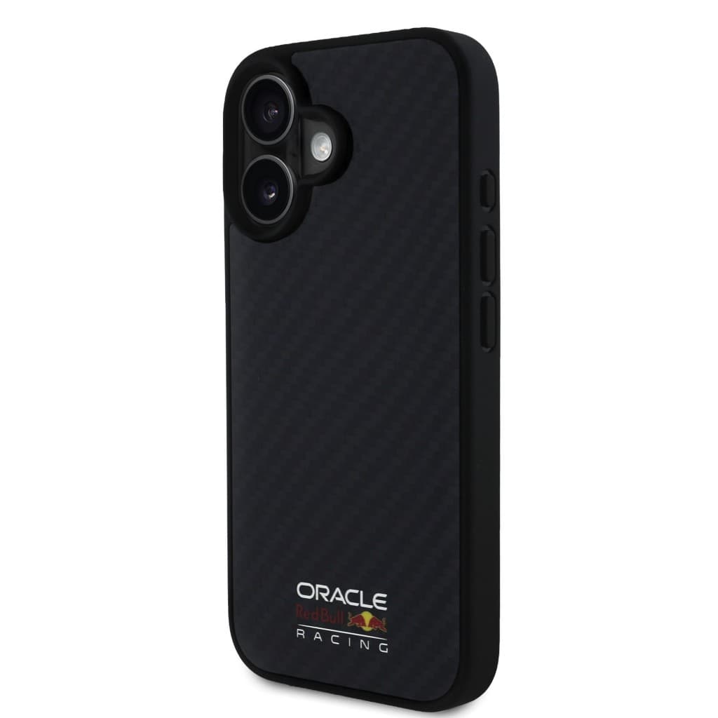 Zadní kryt Red Bull Carbon Shiny Logo MagSafe pro iPhone 16 Black - náhled 2