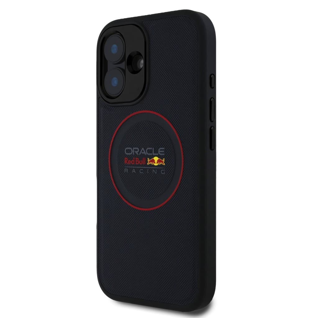 Zadní kryt Red Bull PU Leather Red Ring MagSafe pro iPhone 16 Plus Navy - náhled 2