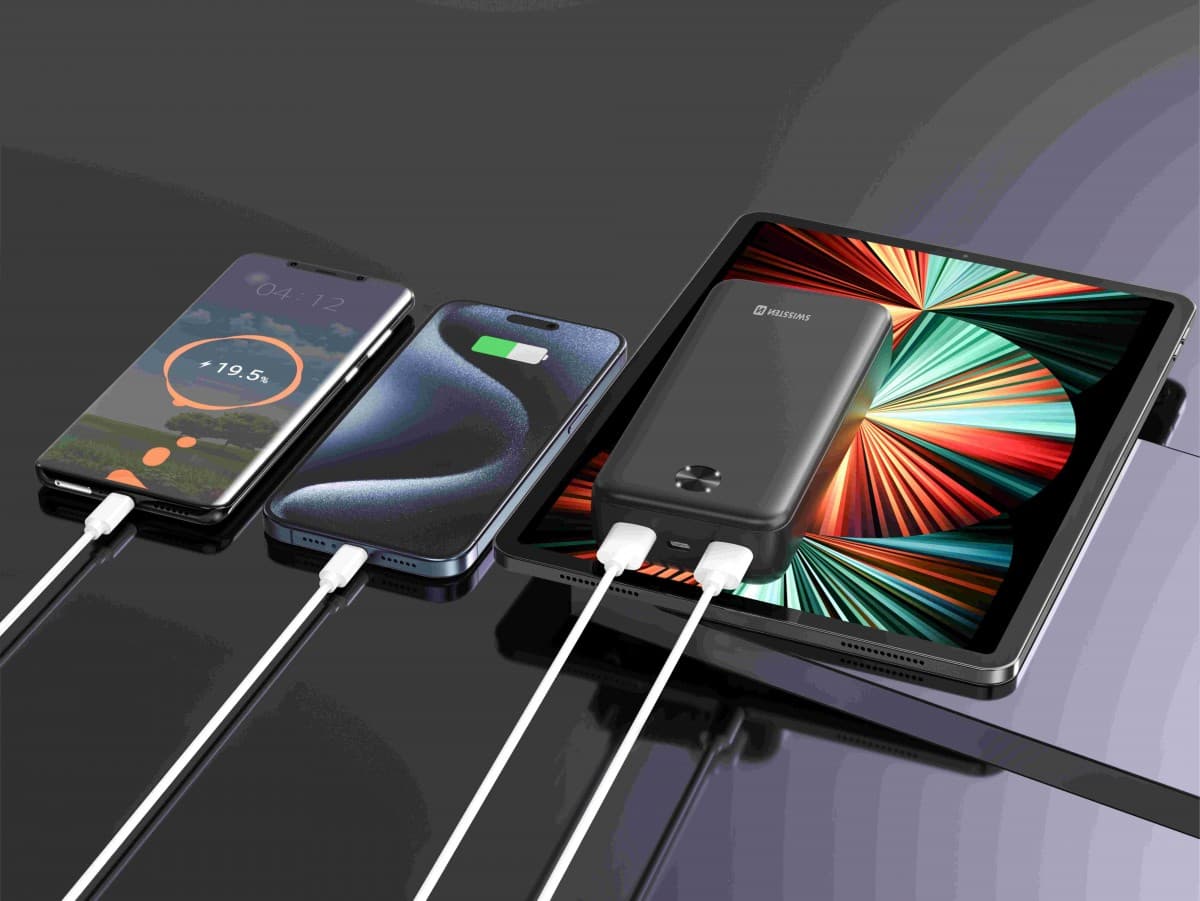 Powerbank Swissten 20000 mAh Worx Pro černá - náhled 2