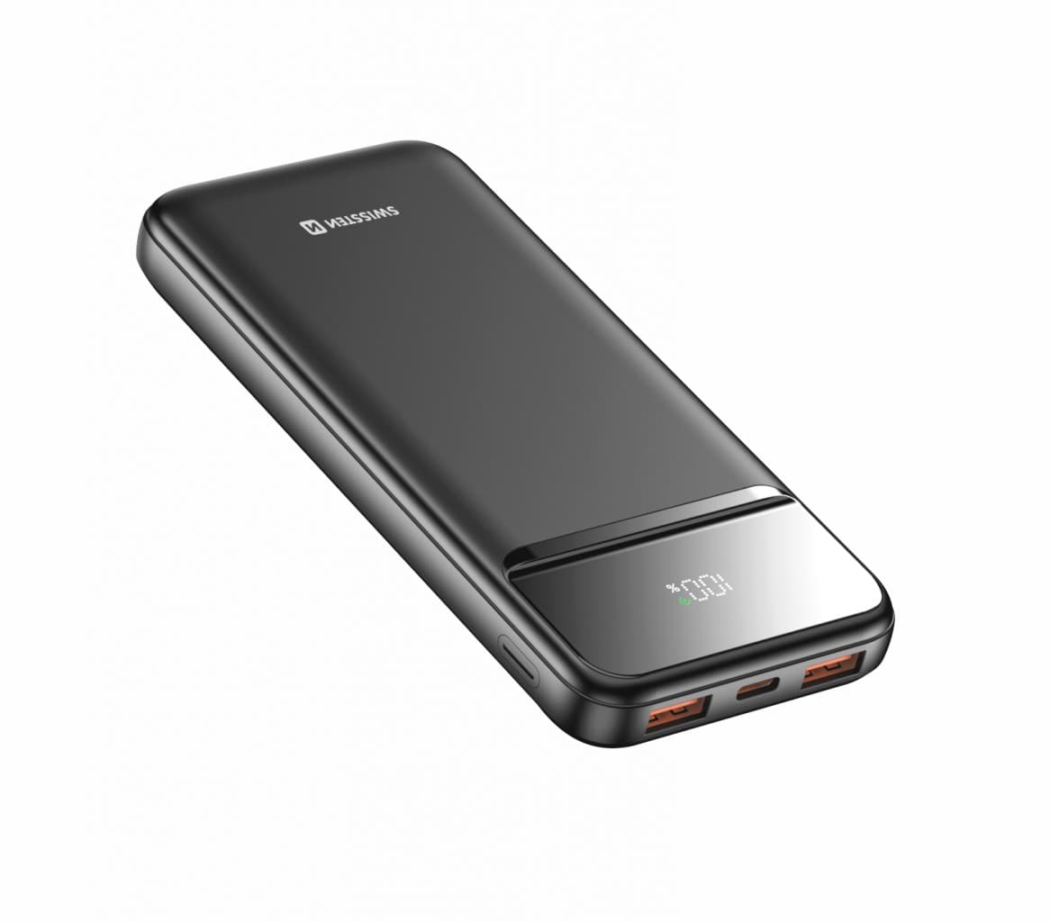 Powerbank Swissten 10000 mAh Power Line II černá - náhled 2