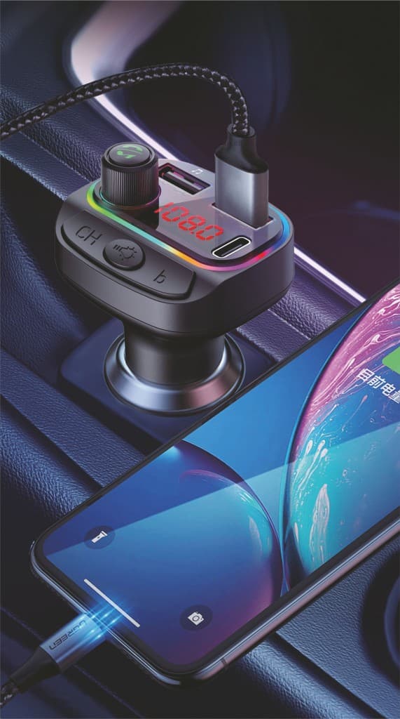 FM Transmitter RGB Swissten černý - náhled 2