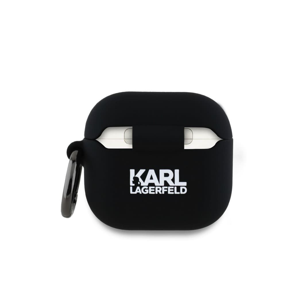 Pouzdro Karl Lagerfeld 3D Logo NFT Karl Head pro AirPods 4 Black - náhled 2