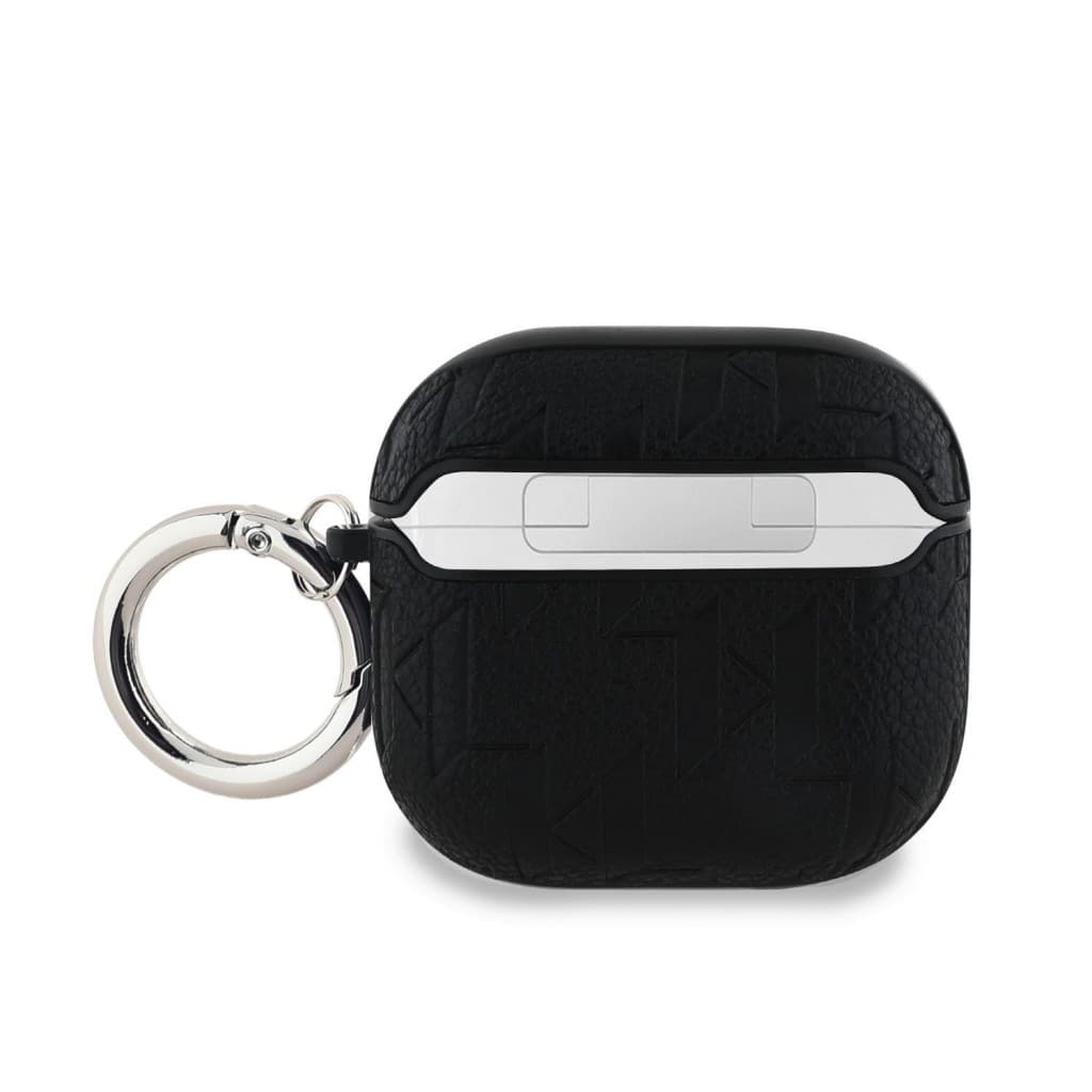 Pouzdro Karl Lagerfeld PU Embossed Karl and Choupette Heads pro AirPods 4 Black - náhled 2