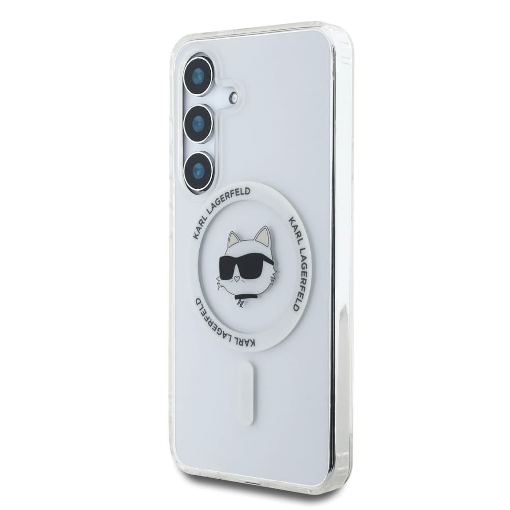 Zadní kryt Karl Lagerfeld IML Choupette Head MagSafe pro Samsung Galaxy S25+ Transparent - náhled 2