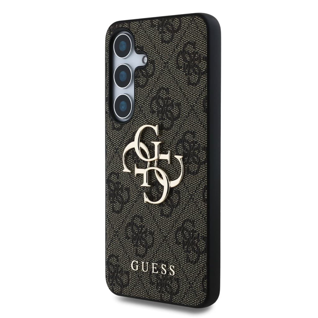 Zadní kryt Guess PU 4G Metal Logo pro Samsung Galaxy S25+ Brown - náhled 2