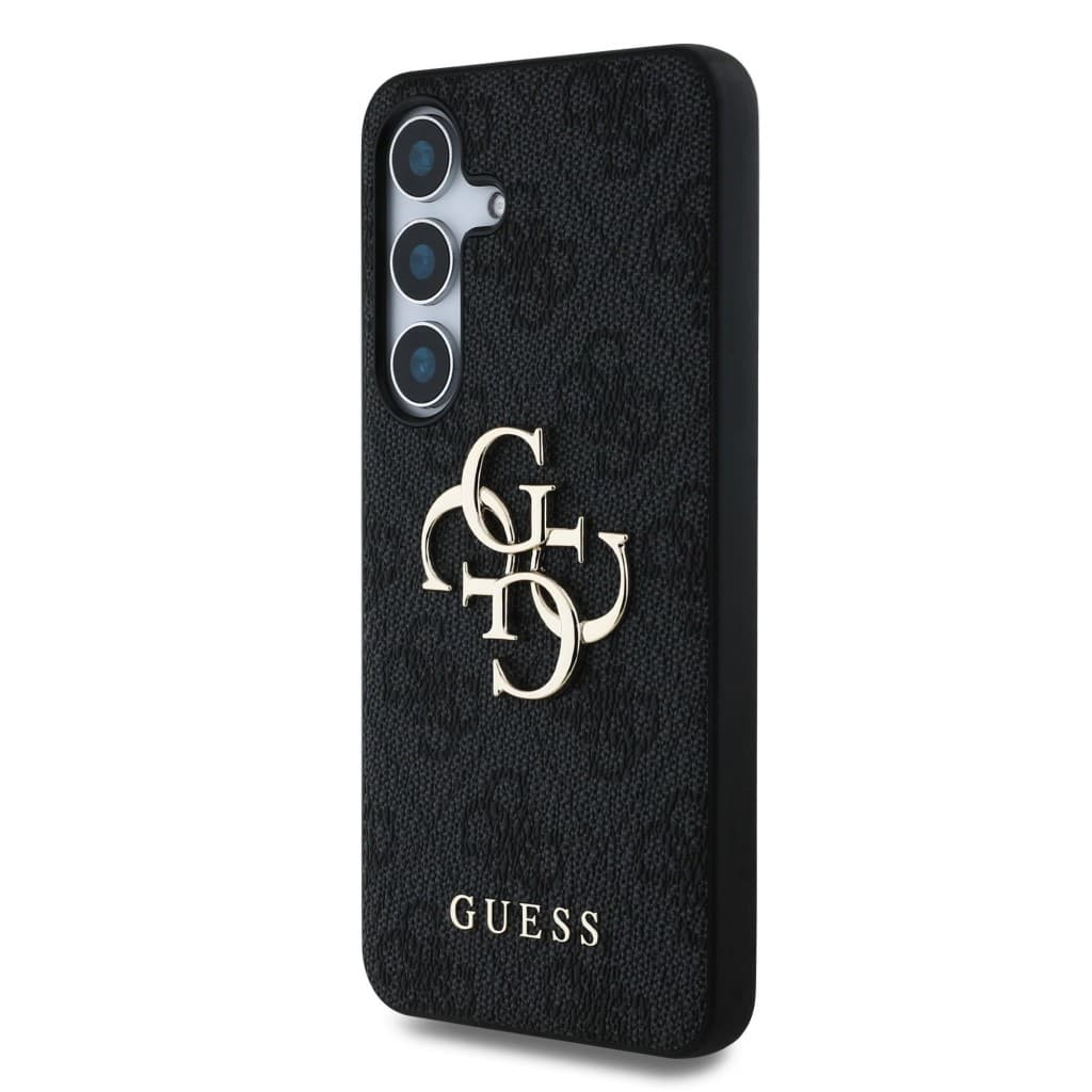 Zadní kryt Guess PU 4G Metal Logo pro Samsung Galaxy S25 Grey - náhled 2
