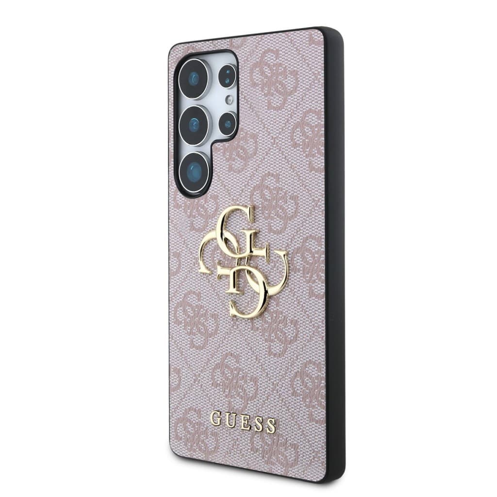 Zadní kryt Guess PU 4G Metal Logo pro Samsung Galaxy S25 Ultra Pink - náhled 2