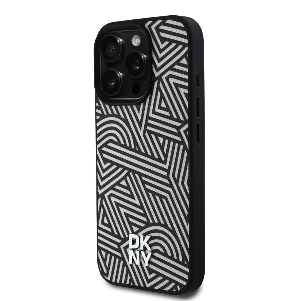 Zadní kryt DKNY PU Leather Crosswalk Pattern Magsafe pro iPhone 16 Pro Ivory - náhled 2