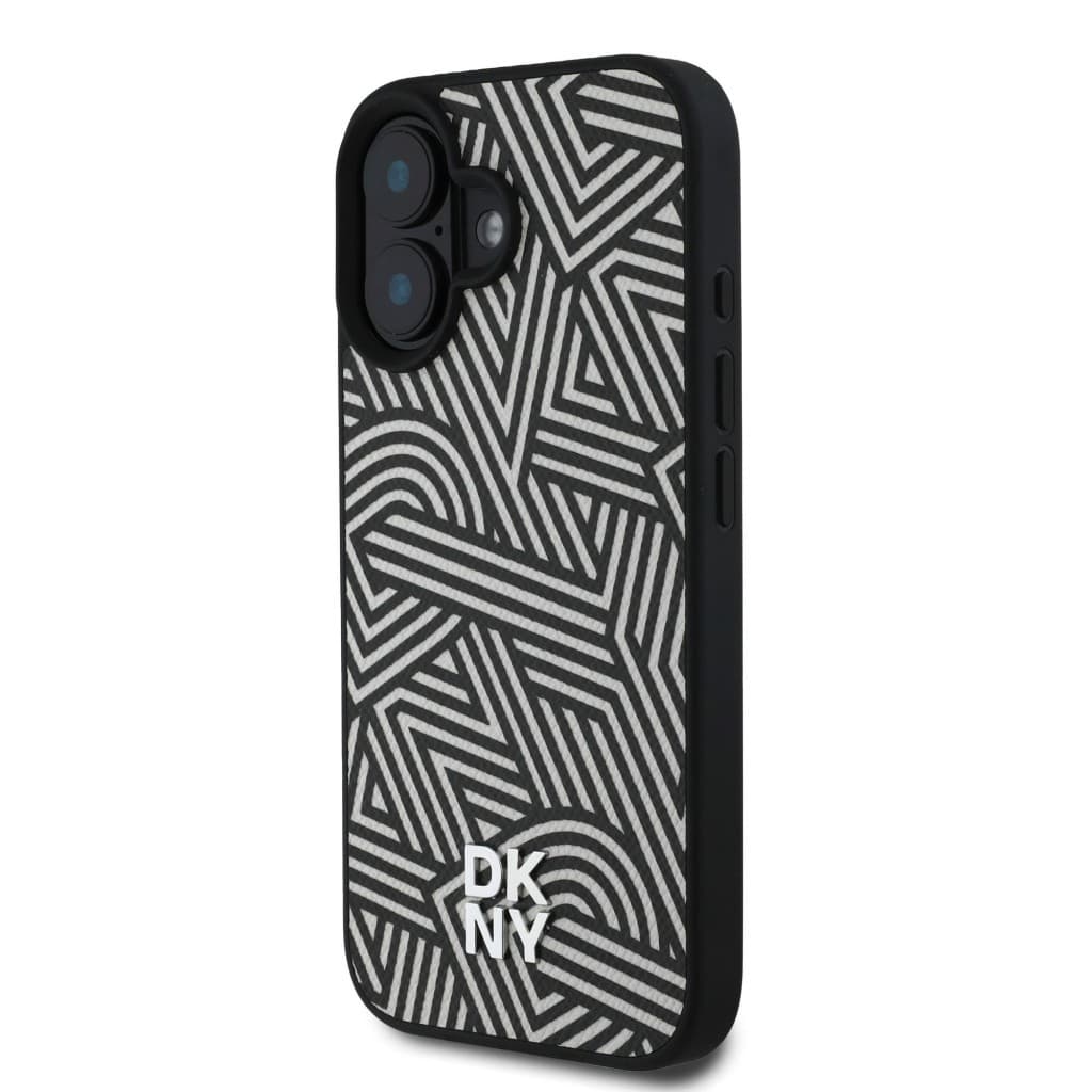 Zadní kryt DKNY PU Leather Crosswalk Pattern Magsafe pro iPhone 16 Ivory - náhled 2