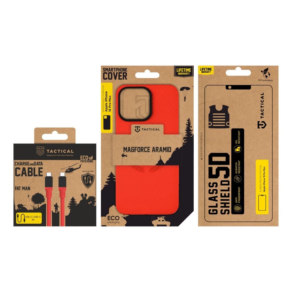 Tactical Red Limited Edition Combo pro Apple iPhone 15 Pro Max - náhled 2