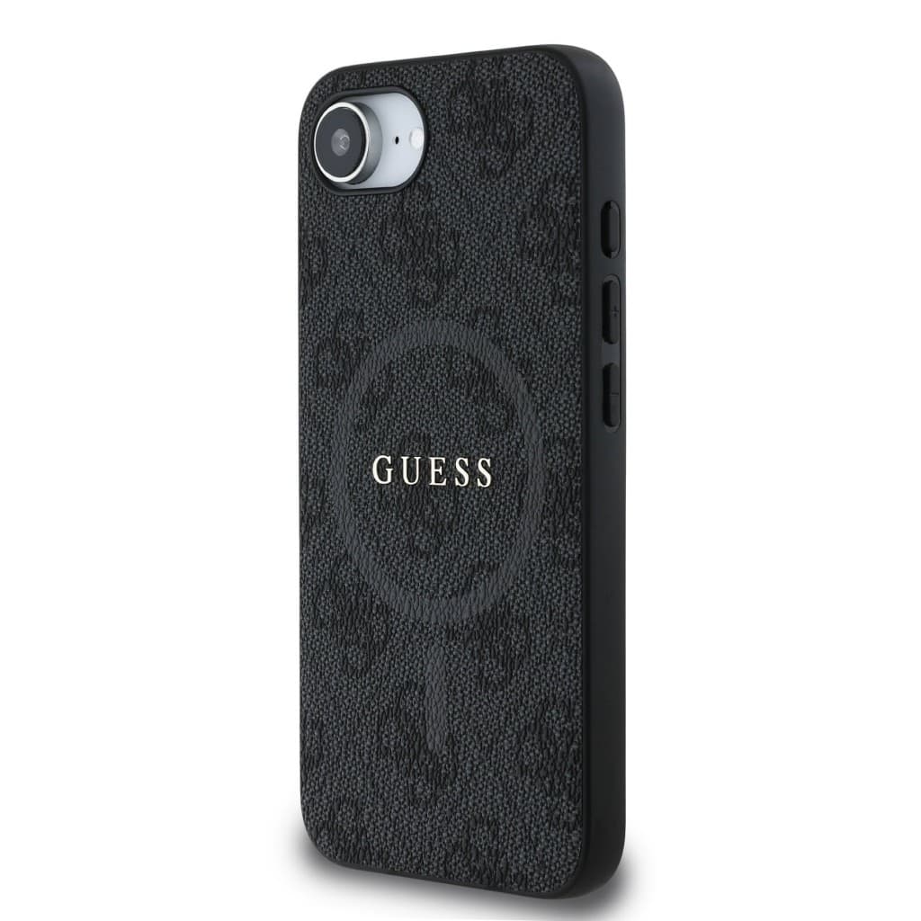 Zadní kryt Guess PU Leather 4G Colored Ring MagSafe pro iPhone 16e Black - náhled 2